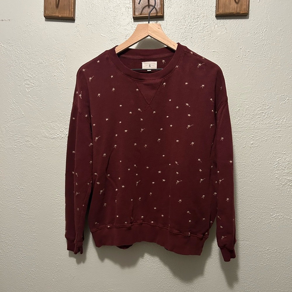 Lou & Grey Burgundy Crew Neck Sweater